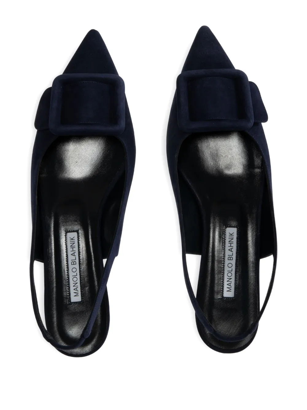 Manolo Blahnik Maylura platte pumps Blauw