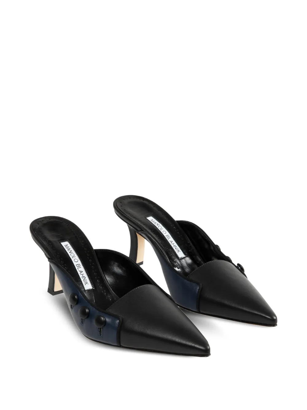 Manolo Blahnik 70mm Stateira mules Blue