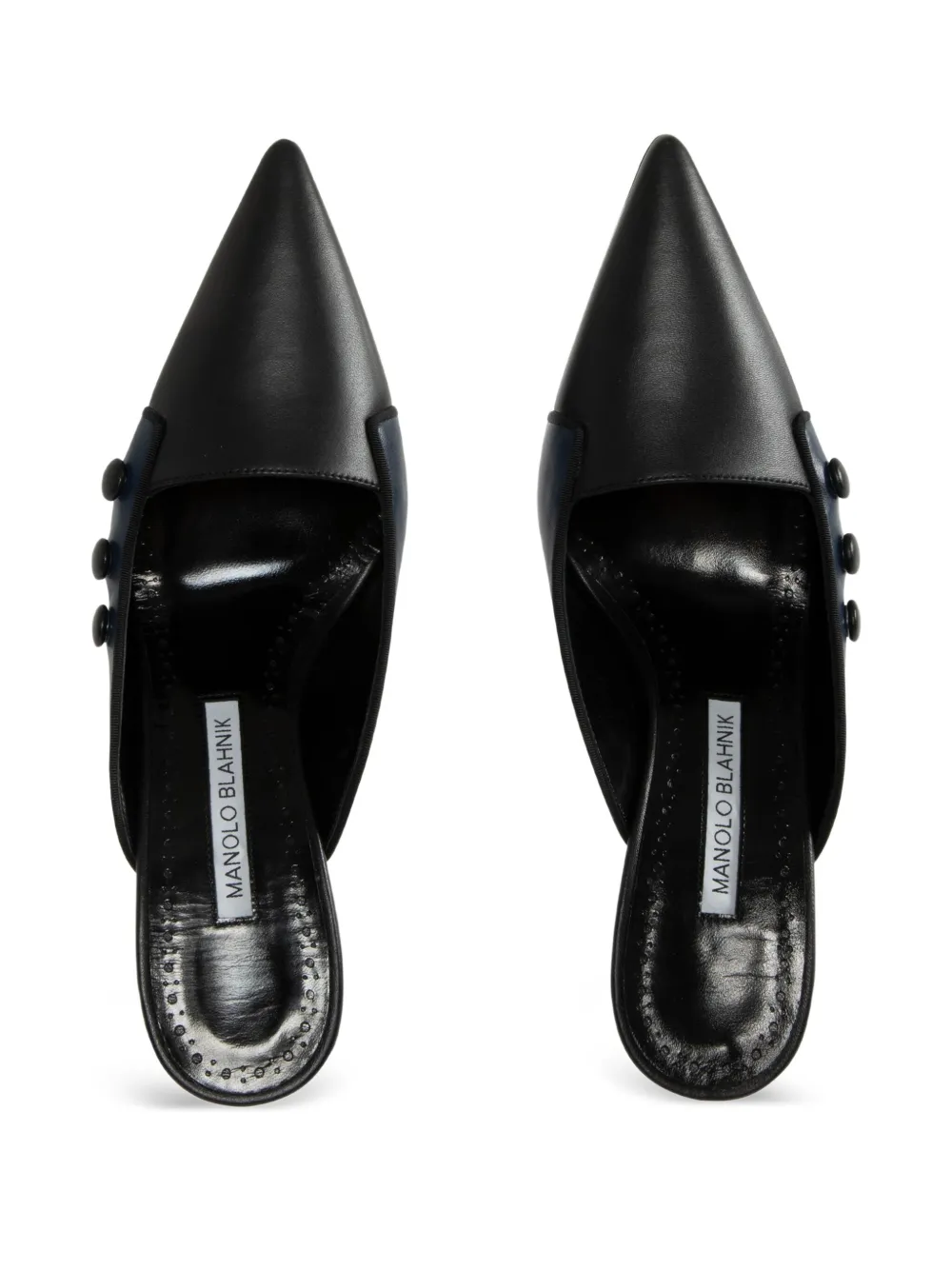 Manolo Blahnik 70mm Stateira mules Blue