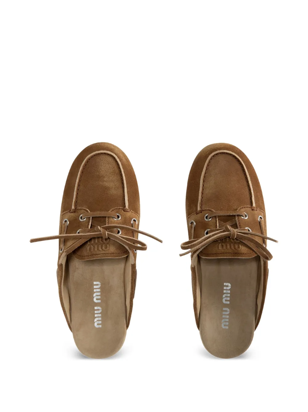 Miu suede mules Brown