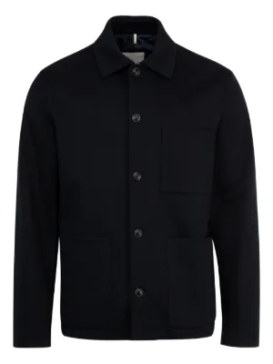 MONCLER シャツジャケット Moncler ジップアップ シャツジャケット | ブラック | FARFETCH JP