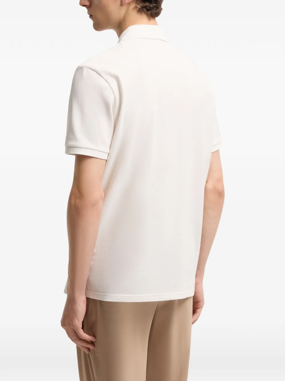 Moncler Poloshirt met logopatch Beige