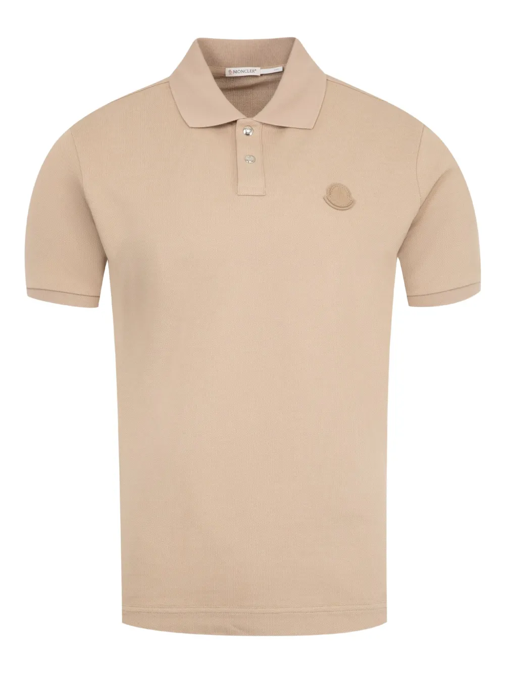 Moncler Katoenen poloshirt Beige