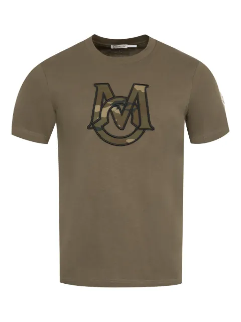 Moncler logo-embroidered cotton T-shirt