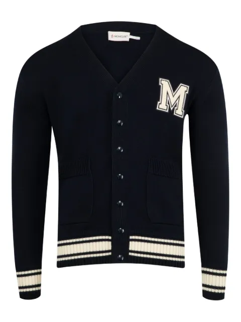 Moncler كارديغان بأبليكة شعار الماركة