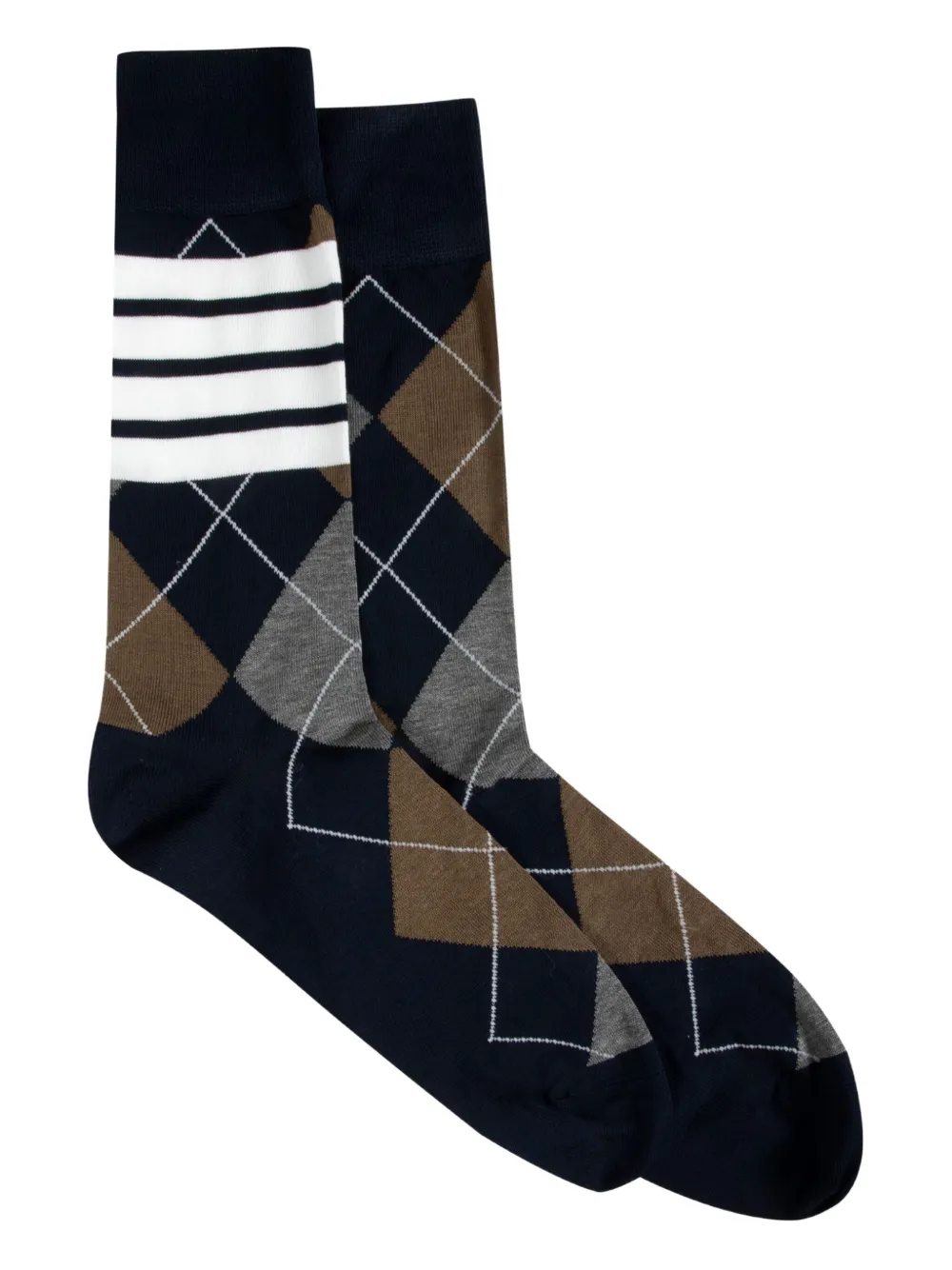 Thom Browne argyle four-bar socks | azul | Image 1