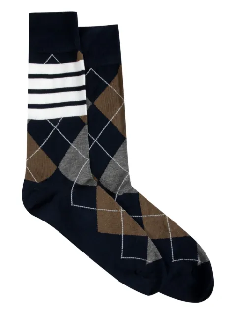 Thom Browne جوارب بنقش الأرغيل وزينة 4 خطوط