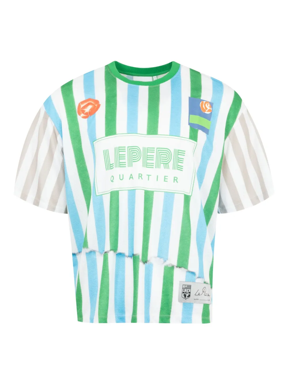 Le Pere x Antonio Carrau LPFC mesh T-shirt | Green | Image 1