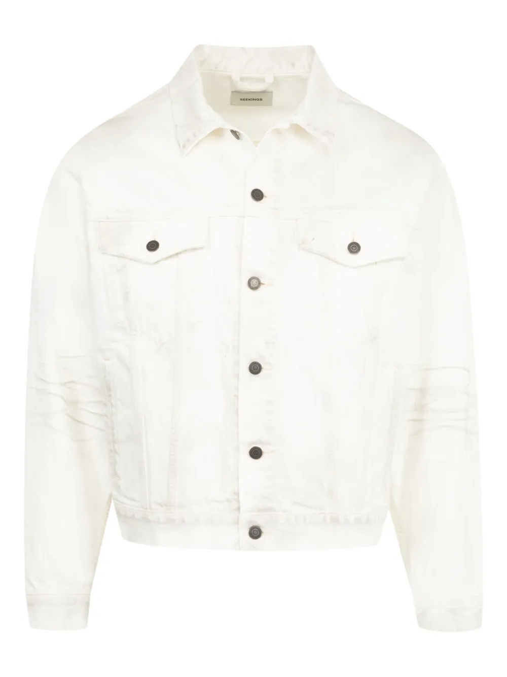 distressed denim jacket