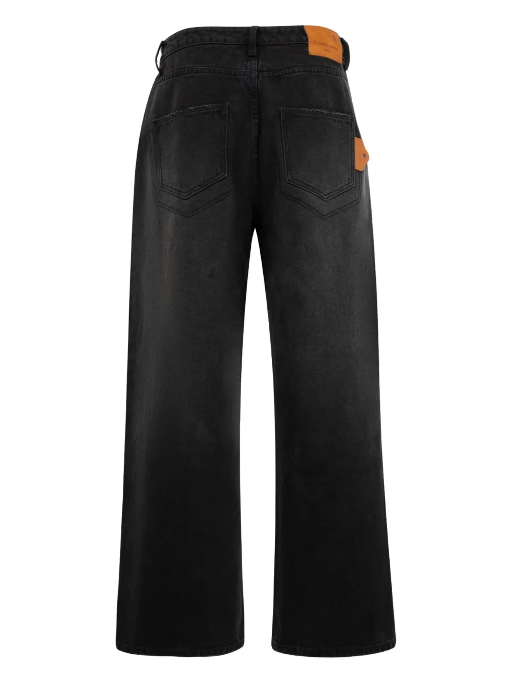 UNTITLED ARTWORKS Cargo jeans met dubbele knie - Zwart