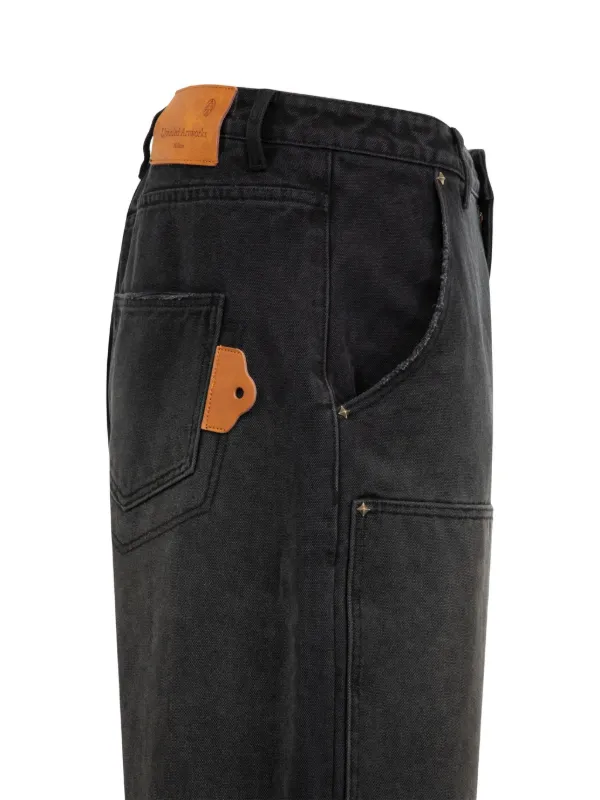 niko and... DOUBLEKNEE DENIM ブラックケミカル niko and（ニコアンド）の「【NKJ 2024AW】DOUBLEKNEE DENIM