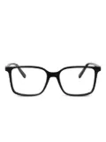 Ferragamo Eyewear rectangle-frame double-Gancini frames - Black