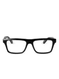Ferragamo Eyewear rectangle-frame clear glasses - Black