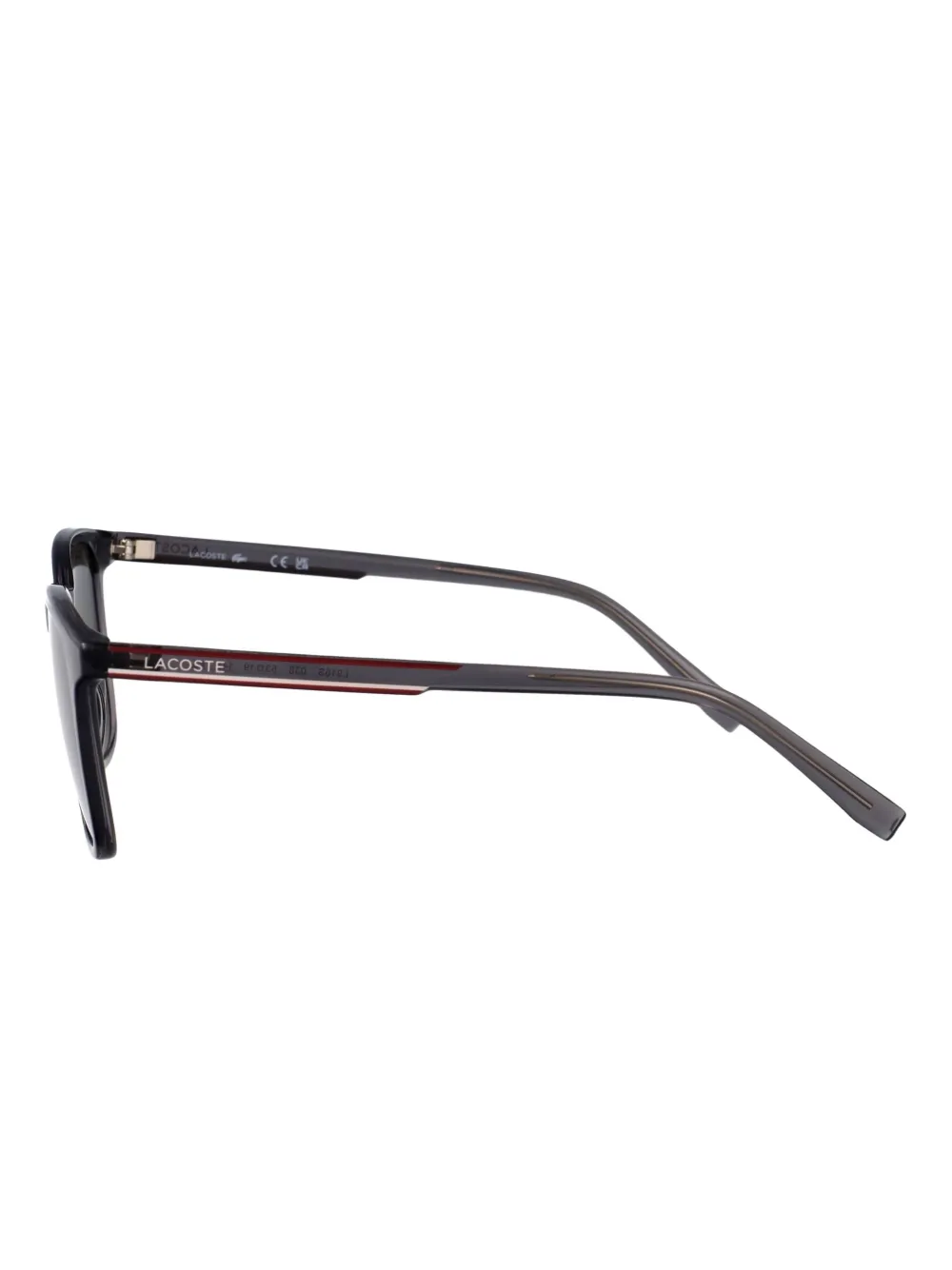 Lacoste Zonnebril met vierkant montuur Zwart