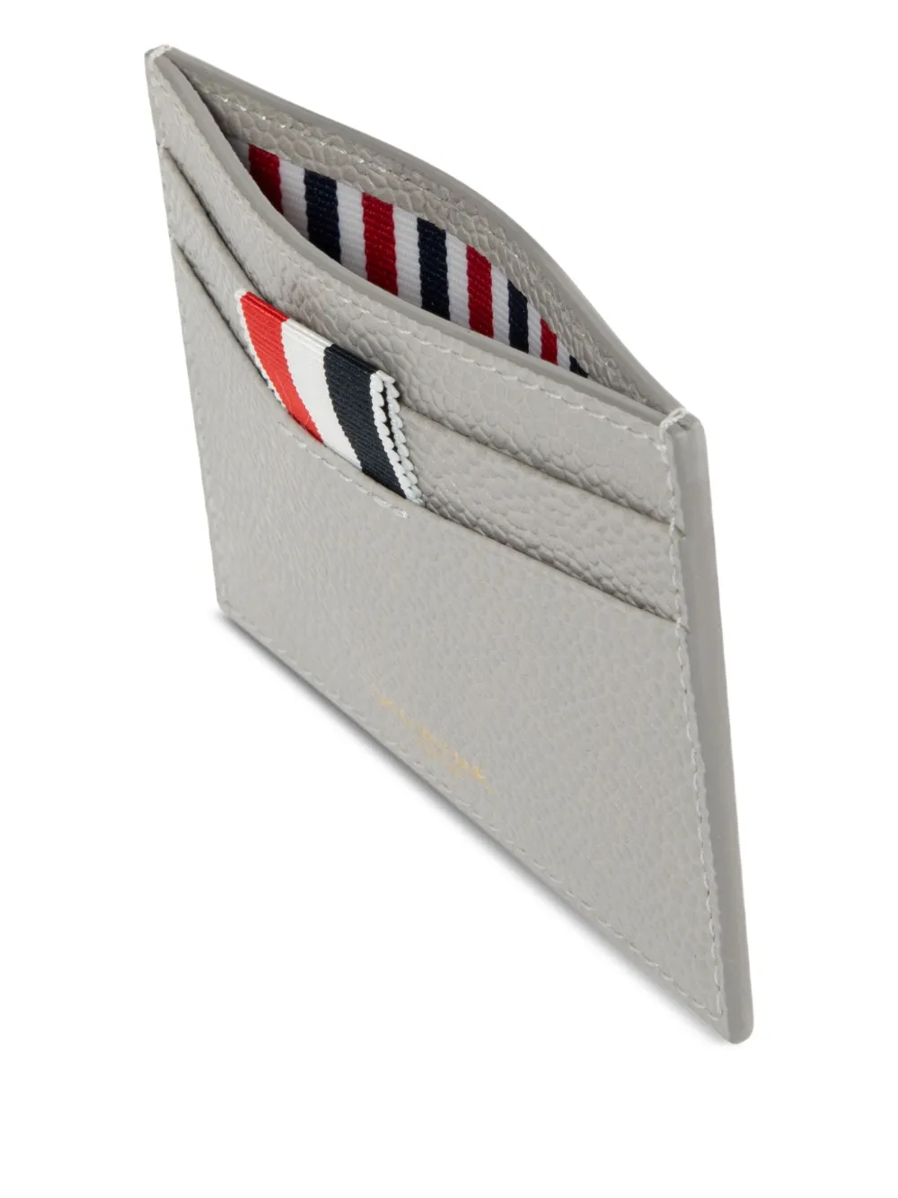 Thom Browne Leren pasjeshouder Grijs