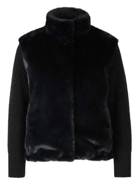 Herno faux fur ribbed-cuff jacket