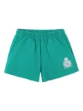 Sporty & Rich logo-print elastic-waist shorts - Green