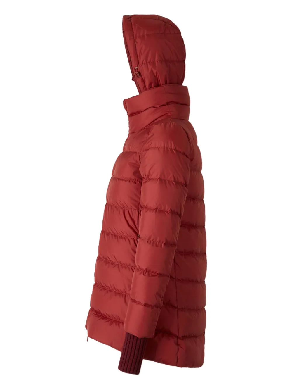 Herno Gewatteerd jack met afneembare capuchon Rood