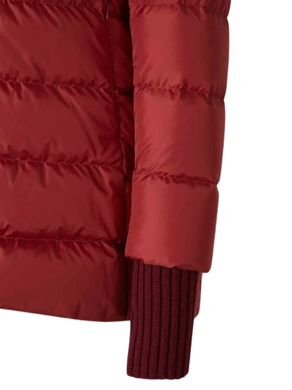 Herno Gewatteerd jack met afneembare capuchon Rood