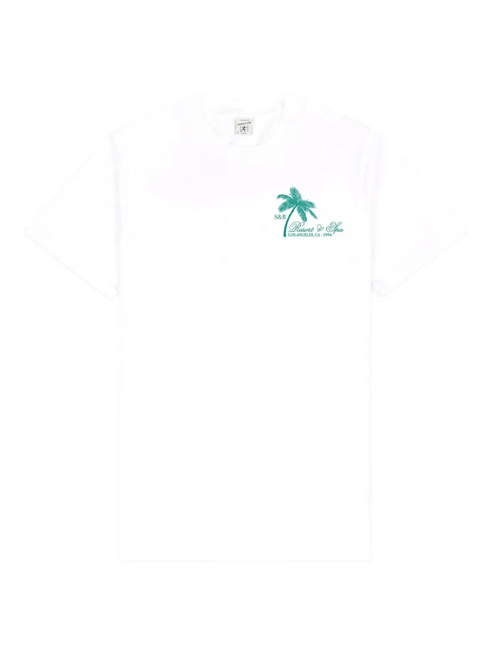 Sporty & Rich Palm Tree print T-shirt Wit