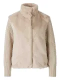 Herno faux-fur ribbed-cuff jacket - Neutrals