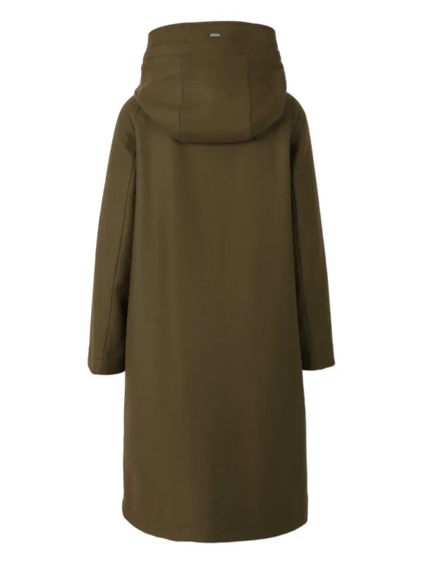 【最終値下】HERNO GLOBE オリーブ フーデッドコート 新品未使用 46 最終値下】HERNO GLOBE オリーブ フーデッドコート 新品未使用 46