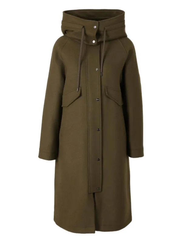 【最終値下】HERNO GLOBE オリーブ フーデッドコート 新品未使用 46 Herno フーデッドコート | グリーン | FARFETCH JP