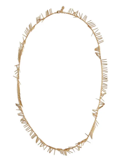 Jil Sander teardrop-style brass necklace