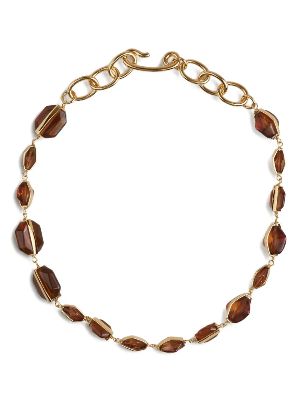 Jil Sander geometric-beads necklace - ゴールドトーン Jil Sander geometric-beads necklace - ゴールドトーン