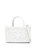 Tory Burch mini ella bio perforated tote bag - White
