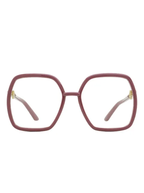 Gucci Eyewear Horsebit square-frame glasses