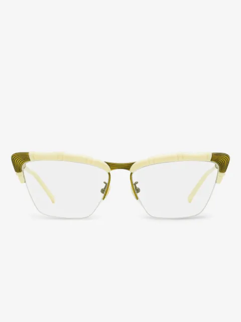 Gucci Eyewear bamboo-detail cat-eye glasses