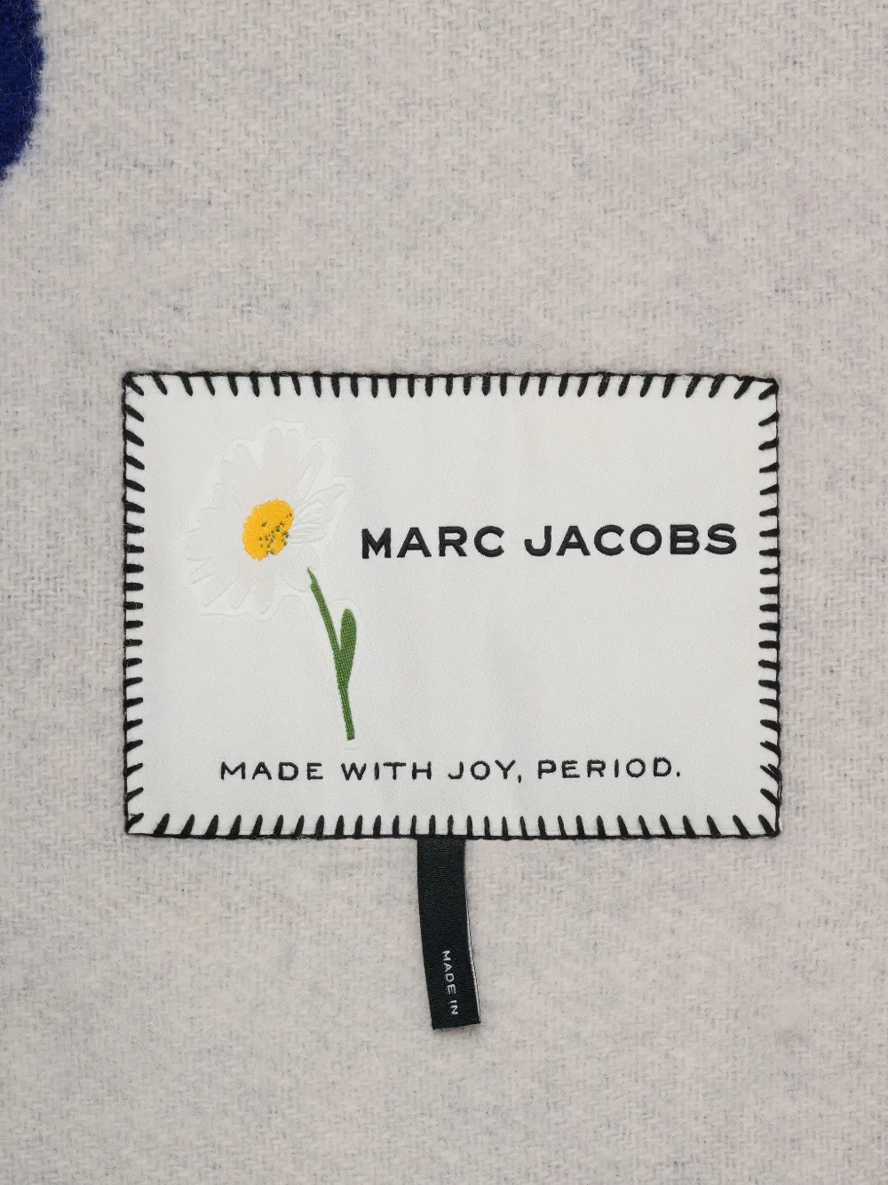 Marc Jacobs Marc Is Joy Wool Scarf In Blue