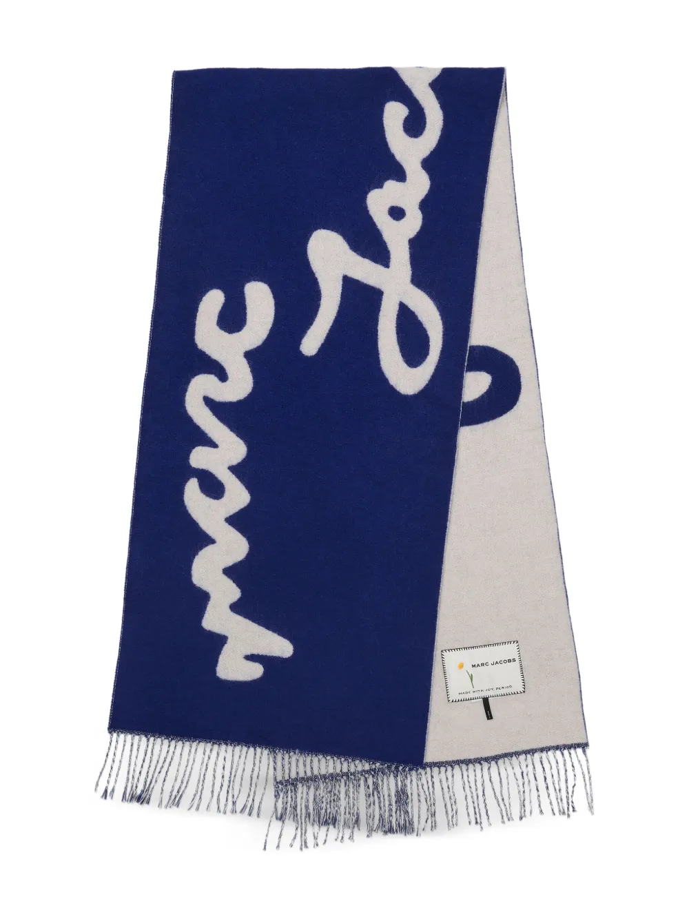 Marc Jacobs Marc Is Joy Wool Scarf In Blue