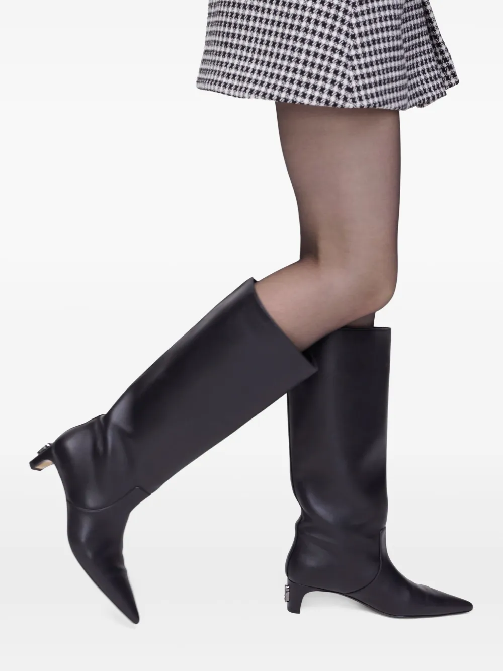 Marc Jacobs pointed-toe leather boots Black