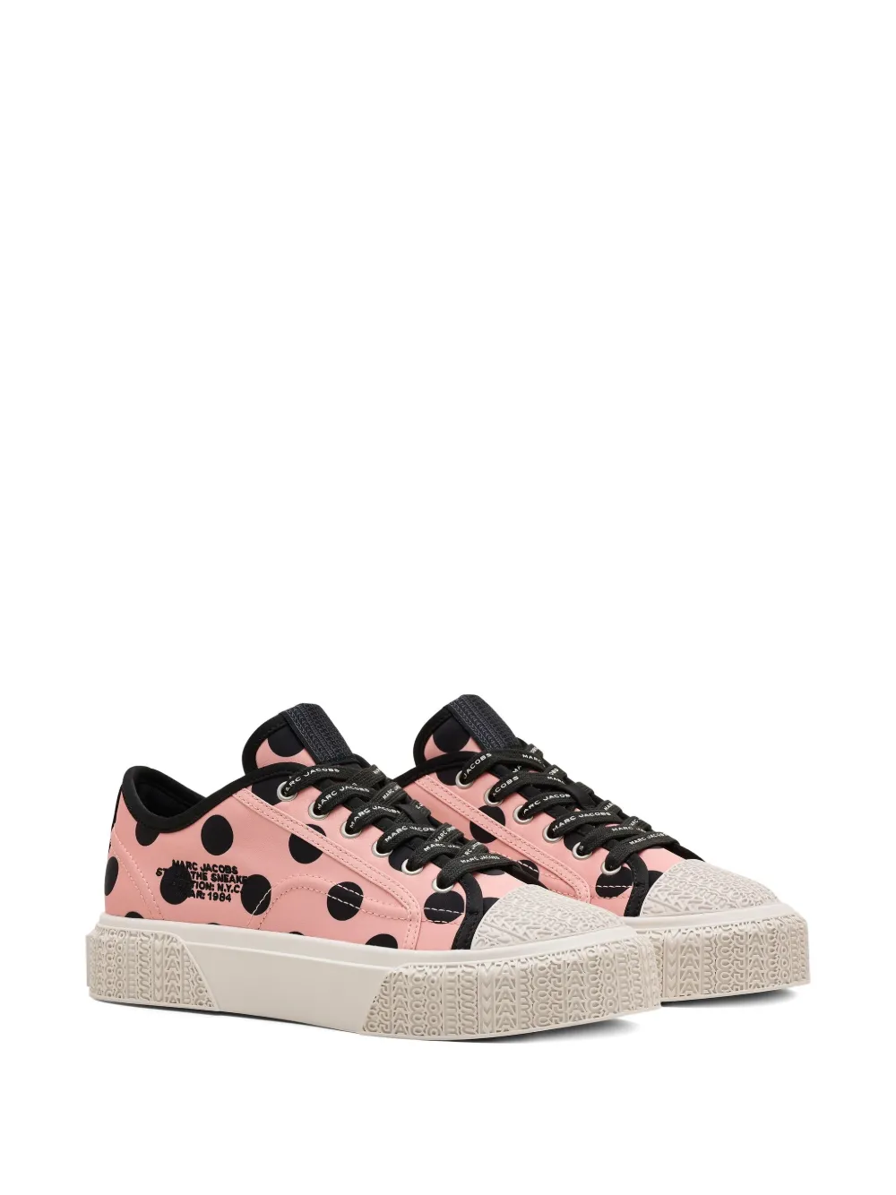 Marc Jacobs Sneakers met plateauzool en stippen - Roze