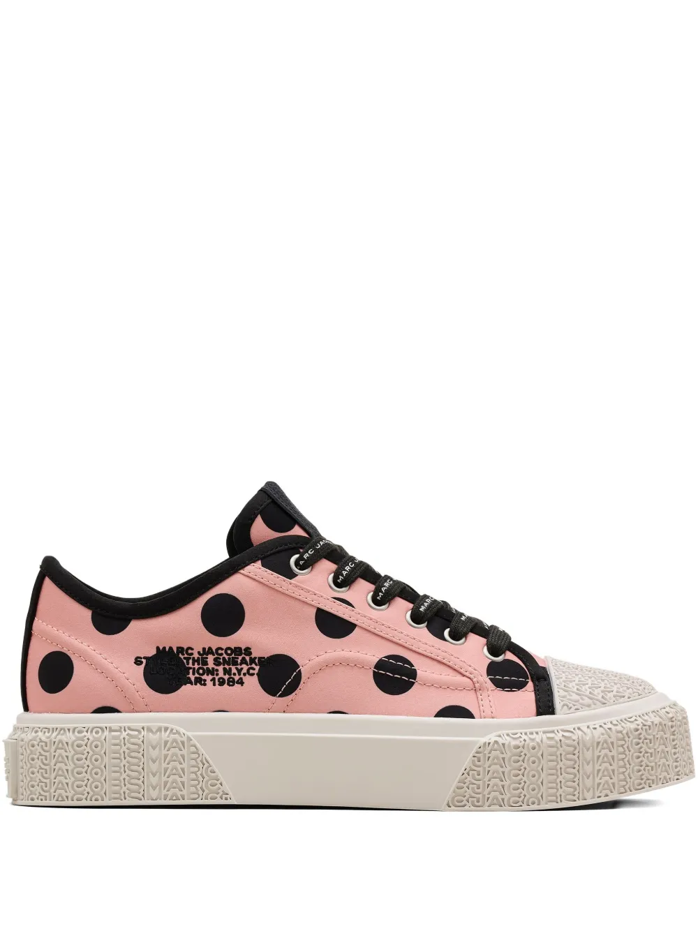 Marc Jacobs polka-dot platform trainers Pink