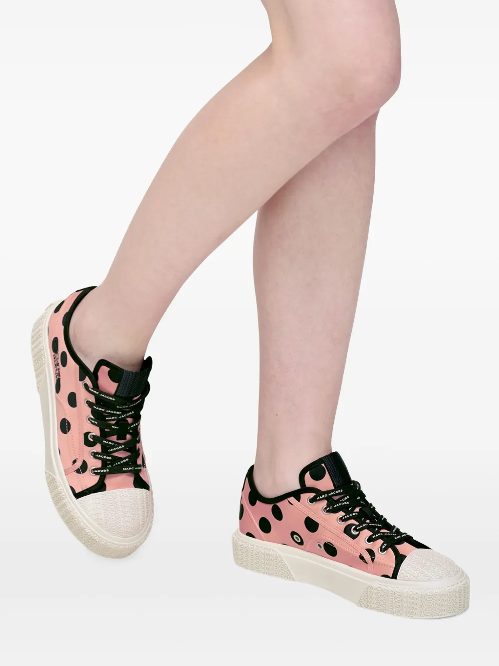 Marc Jacobs polka-dot platform trainers Pink