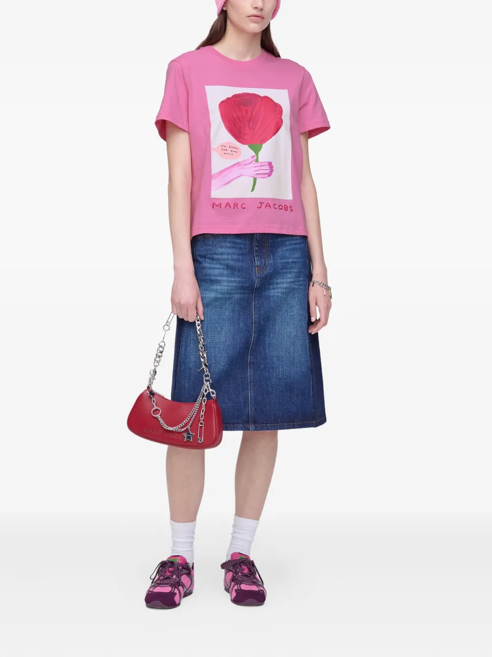 Marc Jacobs  Oh Rose print cotton T-shirt | T-Shirts & Jersey Shirts | Image 2