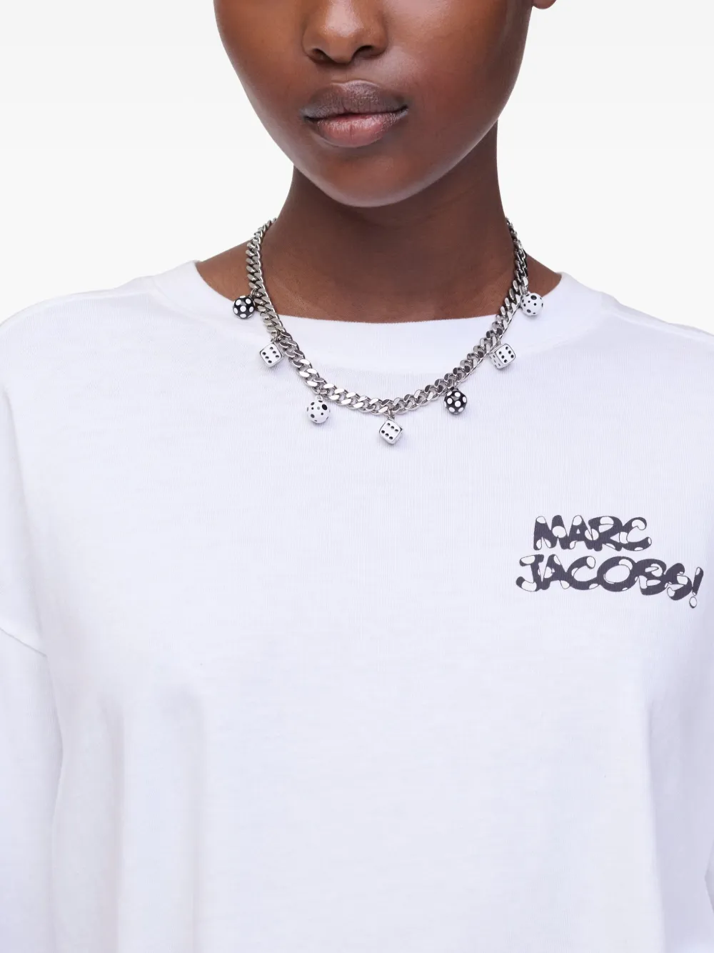 Marc Jacobs x Derrick Adams Dice halsketting met bedel - Zilver
