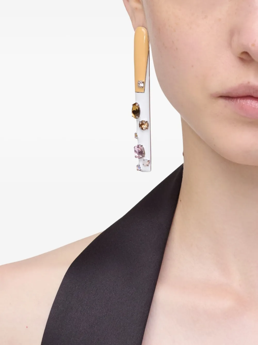 Marc Jacobs The Gem Nails Statement earrings - Zilver