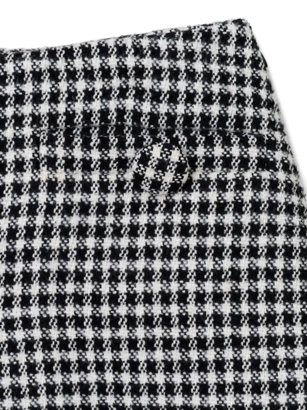 Marc Jacobs Gingham Tweed Mini Skirt | Black | FARFETCH