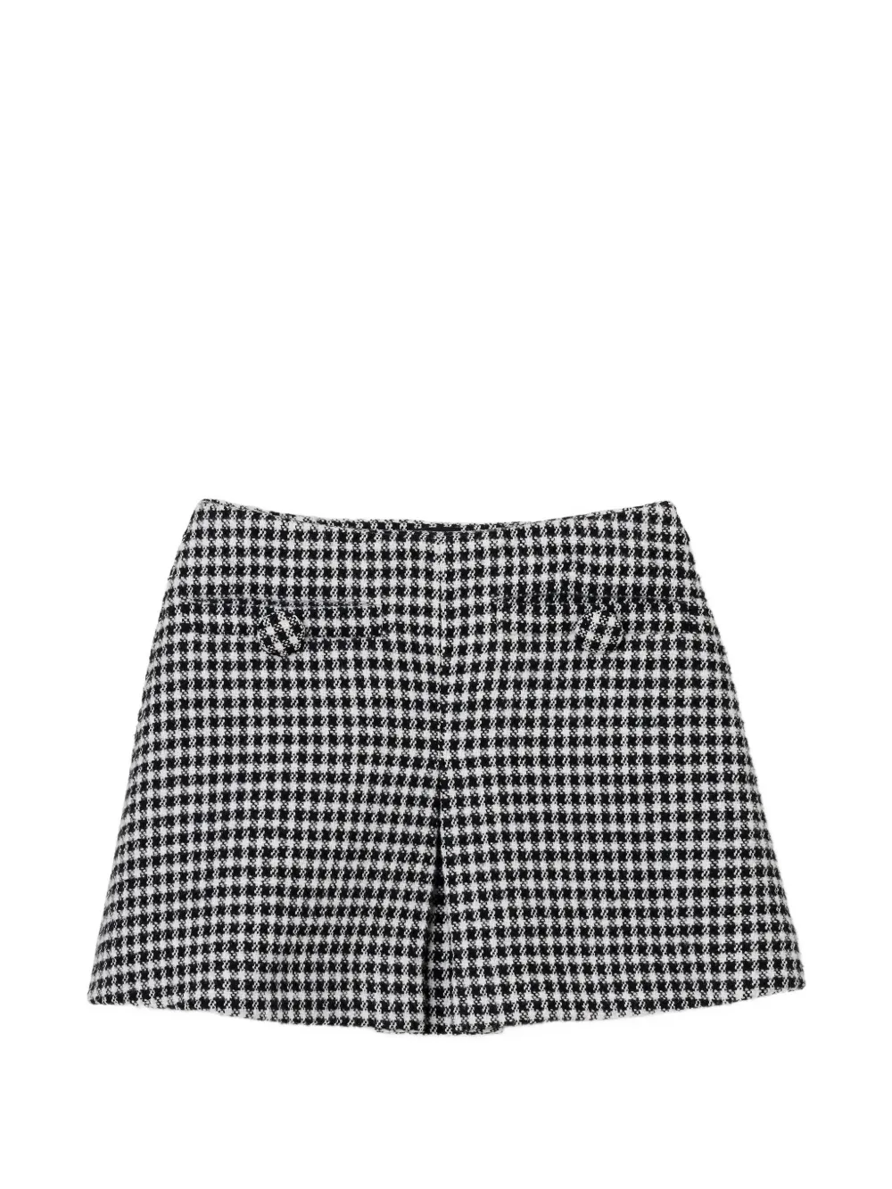 Marc Jacobs gingham tweed mini skirt - Nero