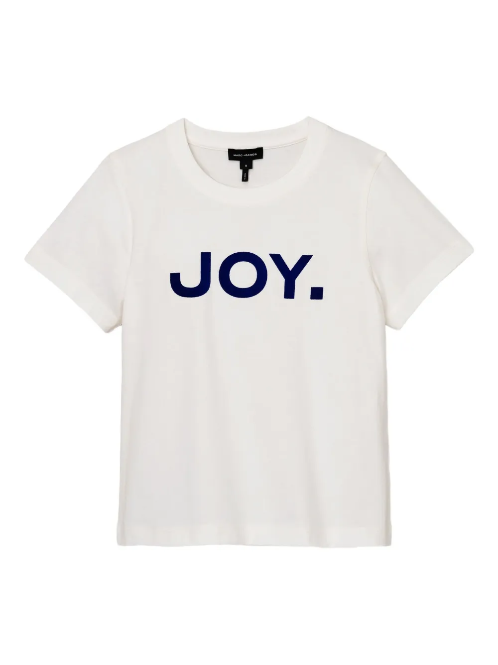 Marc Jacobs Joy T-shirt met fluwelen logo Wit