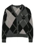 Marc Jacobs argyle flower cardigan - Grey