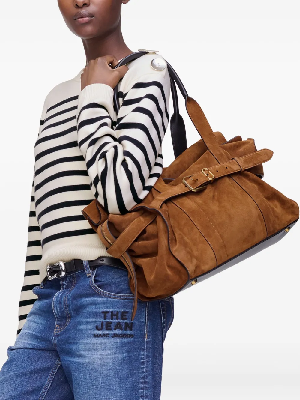 Marc Jacobs The Dakota suede tote bag - Bruin
