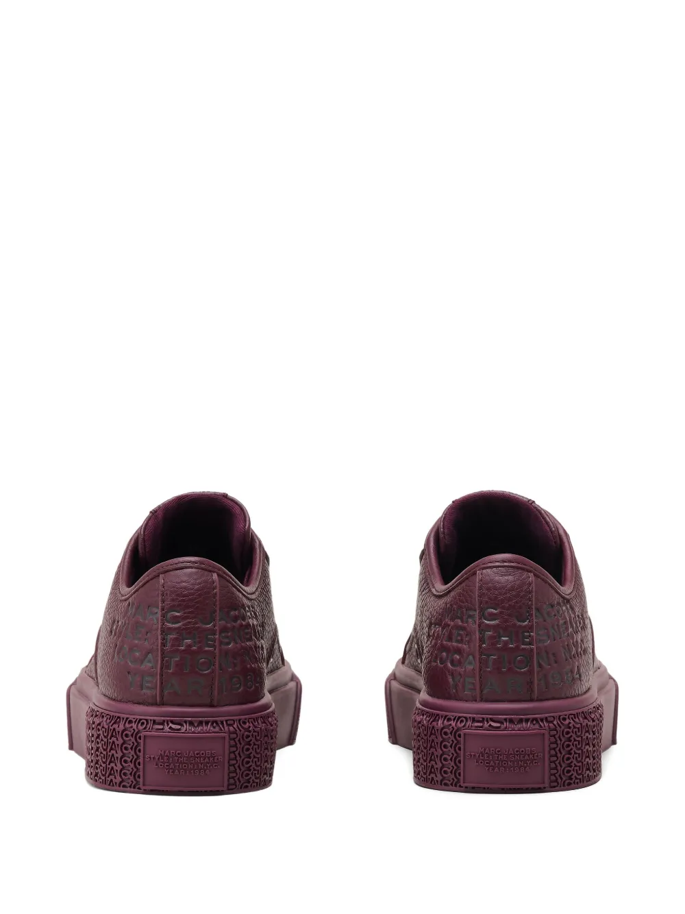 Marc Jacobs embossed-logo platform sneakers Purple