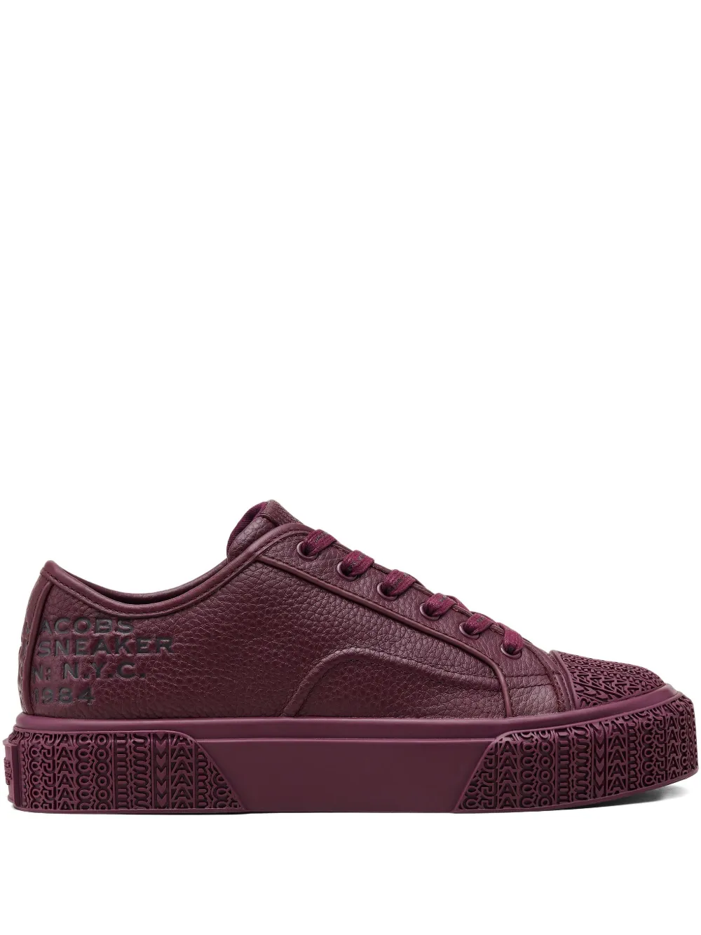 Marc Jacobs embossed-logo platform sneakers Purple