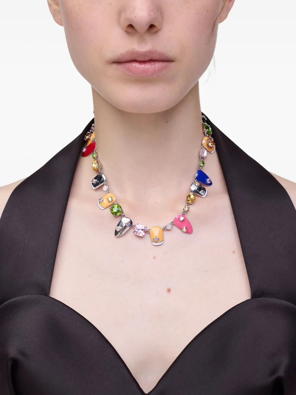 Marc Jacobs nails-embellished necklace - Zilver