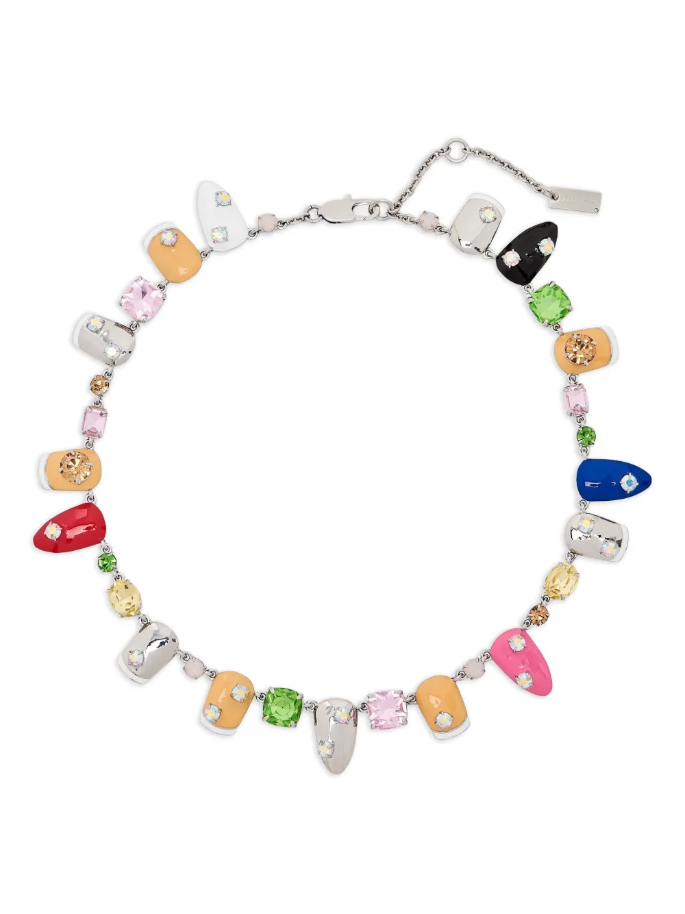 Marc Jacobs ネイルディテール ネックレス - シルバートーン Marc Jacobs ネイルディテール ネックレス - シルバートーン